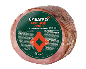 МЯСНОЙ РУЛЕТ С ПРЯНЫМИ СПЕЦИЯМИ в/к, 300г